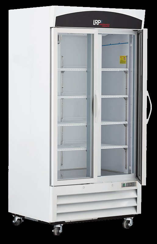 Lab Research Products - LRP-HC-LB-36 - 36 Cu. Ft. Basic Series Glass Door Laboratory Refrigerator
