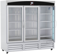 Lab Research Products - LRP-HC-LP-72-TS - 72 Cu. Ft. TempLog Plus Series Laboratory Glass Door Refrigerator