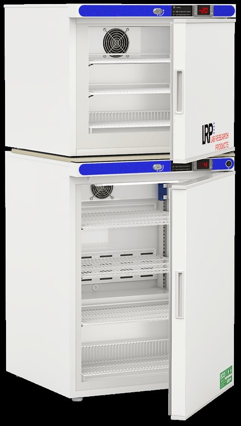 Lab Research Products - LRP-HC-RFC7SA - 7 Cu. Ft. Refrigerator & Auto Defrost Freezer Solid Door Combination