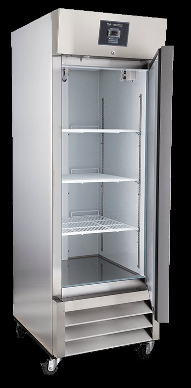 Lab Research Products - LRP-HC-SSP-23 - 23 Cu. Ft. Plus Series Solid Door Stainless Steel Laboratory Refrigerator
