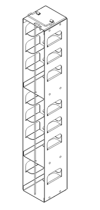 Crystal Industries - MCFA-2 - Aluminum Vertical Rack for Mini 2" Boxes