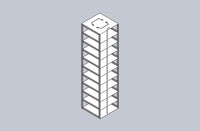 MCFA-2 - Aluminum Vertical Rack for Mini 2" Boxes