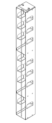 Crystal Industries - MCFA-3 - Aluminum Vertical Rack for Mini 3" Boxes