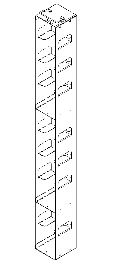 Crystal Industries - MCFA-3 - Aluminum Vertical Rack for Mini 3" Boxes