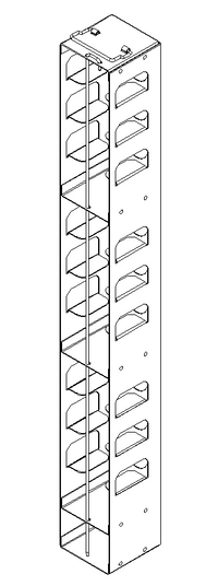 Crystal Industries - MCFA-2 - Aluminum Vertical Rack for Mini 2" Boxes