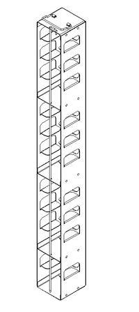 Crystal Industries - MCFA-2 - Aluminum Vertical Rack for Mini 2" Boxes
