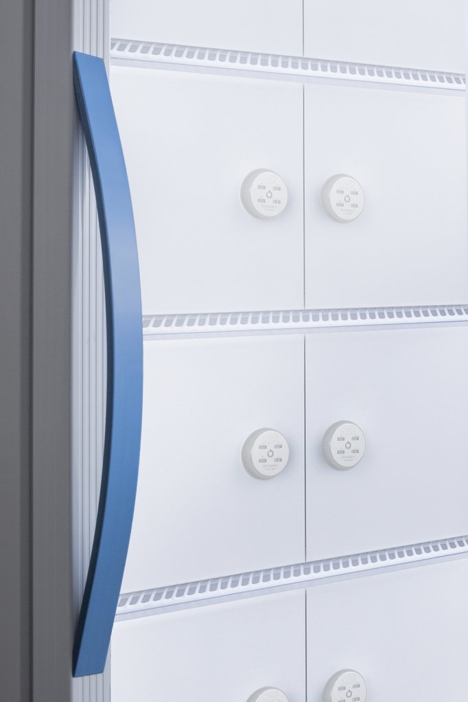 Accucold - ARG15PVLOCKERLHD - 15 Cu.Ft. Upright Vaccine Refrigerator with Interior Lockers, Left Hand Door