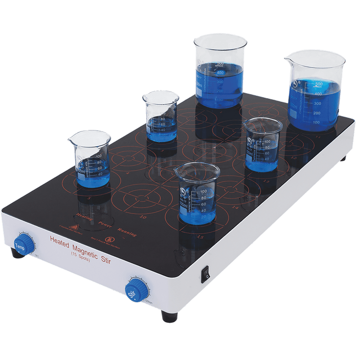 Crystal Industries - MS-15HA - 15-Position Hotplate Stirrer
