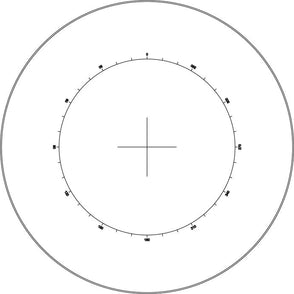 Motic Instruments - 1101001402781 - Reticle with Scale 360/360 and Crosshair