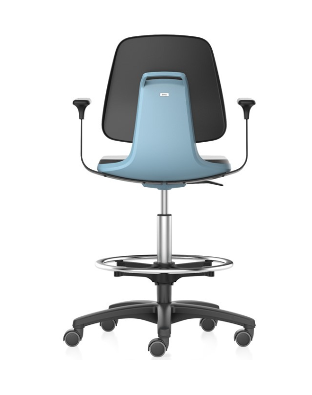 Bimos - 20025415-A - Labsit Chair + Plus 9123, Desk-to-Bench Height, with Foot Ring, with Arms