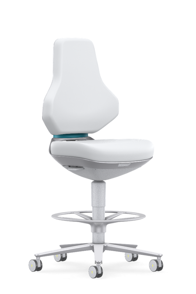 Bimos - 20027570 - Texon Cleanroom Chair Plus, 9173R+, ESD Capable, White, Armless