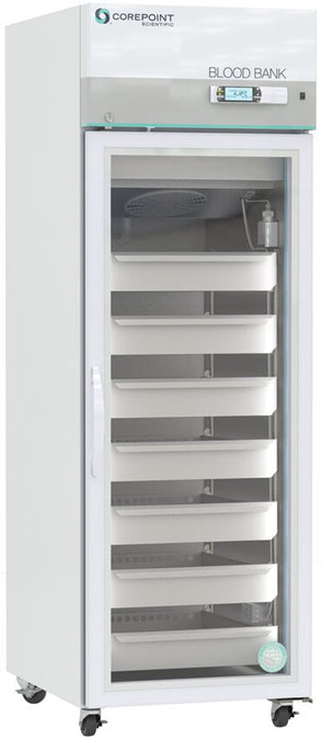 Corepoint Scientific - NSBR231WSG-0 - 23 Cu. Ft. Glass Door Blood Bank Refrigerator, High Performance, FDA Listed, Class II Medical Device