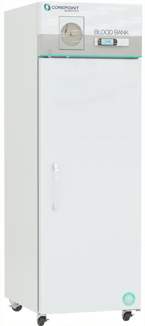 Corepoint Scientific - NSBR231WSWCR-0 - 23 Cu. Ft. Solid Door Blood Bank Refrigerator, High Performance, FDA Listed, Class II Medical Device with Chart Recorder