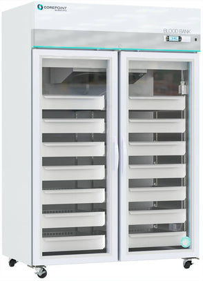 American Biotech Supply - NSBR492WSG-0 - 49 Cu. Ft. Glass Door Blood Bank Refrigerator, High Performance, FDA Listed, Class II Medical Device