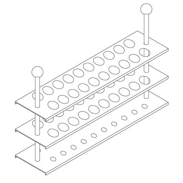 Being - P19202 - Rack for Tubes Φ18mm x 20