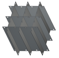 Crystal Industries - P-7120 - Platform Divider for Chartermed Bag Canister Frames F-C-7120