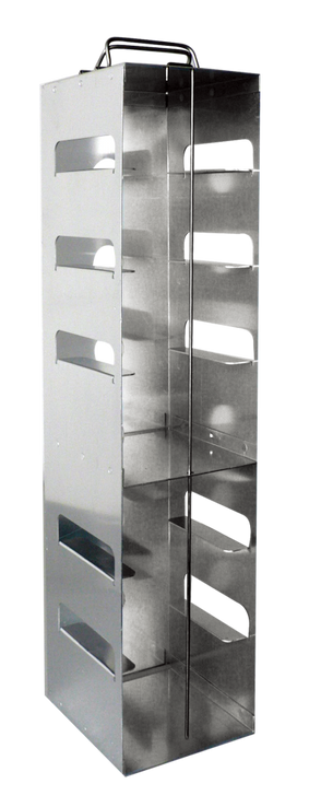 Crystal Industries - CFA-7-3 - Aluminum Vertical Rack for 3" Boxes, Holds 7 Boxes