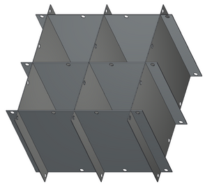 Crystal Industries - P39-DF700 - 39" Diameter Platform Divider for Gambro Bag Canister Frames F-C-DF-700