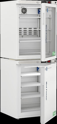 American Biotech Supply - PH-ABT-HC-RFC1040G - 10 Cu. Ft. Pharmacy Refrigerator and Freezer (-40°F Operation) Combination with Glass Door Refrigerator