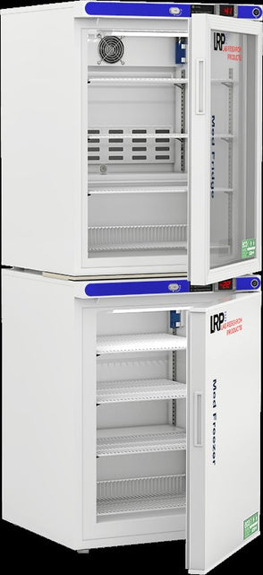 Lab Research Products - PH-LRP-HC-RFC1030G - 10 Cu. Ft. Pharmacy Refrigerator & Freezer (-30°C Operation) Combination, with Glass Door Refrigerator