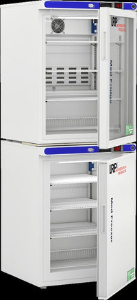 Lab Research Products - PH-LRP-HC-RFC1030G - 10 Cu. Ft. Pharmacy Refrigerator & Freezer (-30°C Operation) Combination, with Glass Door Refrigerator
