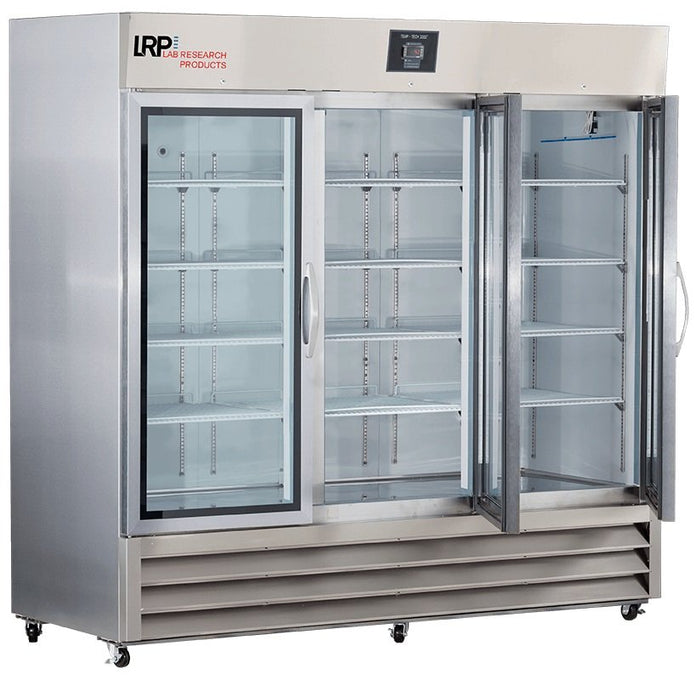 Lab Research Products (LRP) - PH-LRP-HC-SSP-72G - 72 Cu. Ft. Plus Series Glass Door Stainless Steel Pharmacy Refrigerator