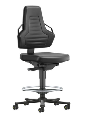 Bimos - 20028407 - Nexxit ESD Low Stool 9032E, Desk-to-Bench Height, with Foot Ring, Armless
