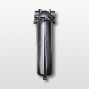 Rephile - RAFF101KT - 10" In-Line Filter Housing with 1" Pressure Gauges