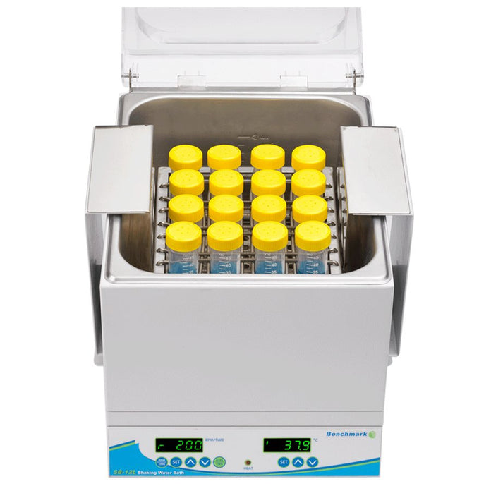 Benchmark Scientific - SB0012 - SB-12L Shaking Water Bath with Universal Spring Platform for Tubes, Bottles, and Flasks
