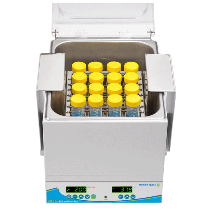 Benchmark Scientific - SB0012 - SB-12L Shaking Water Bath with Universal Spring Platform for Tubes, Bottles, and Flasks