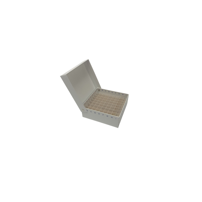 SB2CC-H-81 - 2" Hinged Box with 81 Cell Dividers