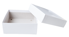Crystal Industries - SB2CC - Standard White 2" Cardboard Box