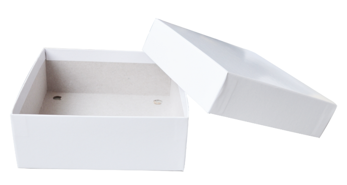 Crystal Industries - SB2CC - Standard White 2" Cardboard Box