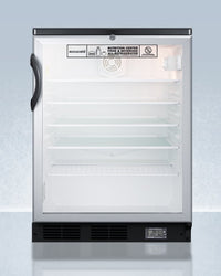 Accucold - SCR600BGLNZLHD - 24" Wide All-Refrigerator, Left Hand Door