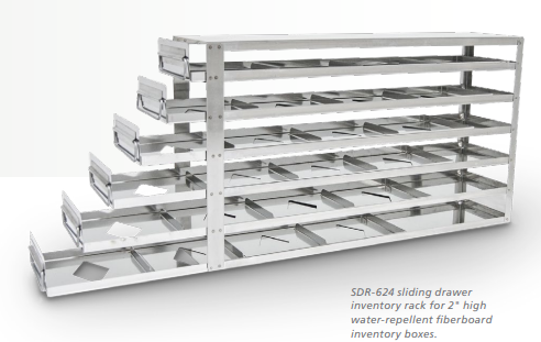 PHCbi - SDR-4 - Sliding Drawer Racks for Fiberboard Boxes