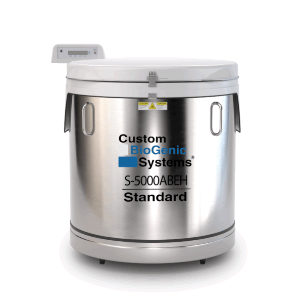 Custom Biogenic Systems - 33505BEH - Model S-5000ABEH, Standard LN2 Container Including 2301 Autofill-Monitor System with Gas By-Pass and LN2 Hose, Extended Height