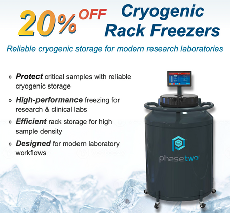 20% OFF Cryogenic Rack Freezers