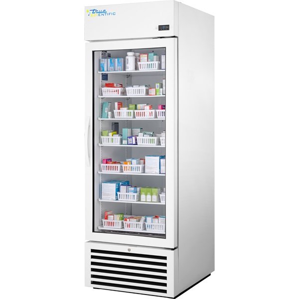 True Scientific - TSCI-550PR-SWG-R-WW-1A - 19.44 Cu.Ft. Swing Glass Door Pharmacy Refrigerator, 115V