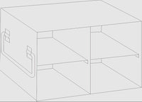 Crystal Industries - UF-375 - Upright Freezer Rack for 3.75" Boxes