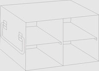 Crystal Industries - UF-L375 - Upright Freezer Rack for Large 3.75" Boxes