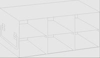 Crystal Industries - UF-375 - Upright Freezer Rack for 3.75" Boxes