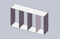 UF-412L - Upright Freezer Rack for Mixed Storage of 2", 3", and 3.75" Boxes