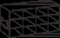 UF-375 - Upright Freezer Rack for 3.75" Boxes