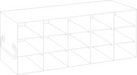 Crystal Industries - UF-53-375 - Upright Freezer Rack for 3.75" Boxes, 5x3 Configuration