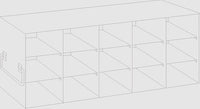 Crystal Industries - UF-375 - Upright Freezer Rack for 3.75" Boxes