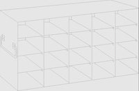 Crystal Industries - UF-375 - Upright Freezer Rack for 3.75" Boxes