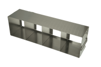 Crystal Industries - UF-406 - Upright Freezer Rack for Mixed Storage of 2", 3", and 3.75" Boxes