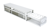 Crystal Industries - UFD-50 - Upright Freezer Rack with Drawer for 50ml Centrifuge Tubes