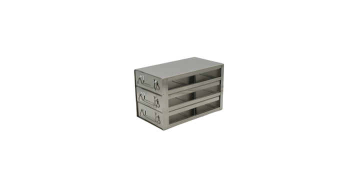 Crystal Industries - UFDHT-23 - Upright Freezer Drawer Rack for 100-Cell Hinged Plastic Boxes, 2x3 Configuration