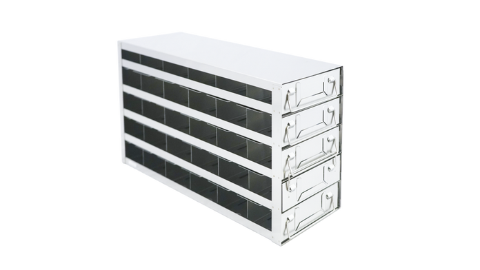 Crystal Industries - UFDML-65 - Upright Freezer Drawer Rack for SBS Formatted Boxes, 6x5 Configuration